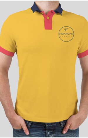 Polo Yaka Baskılı Tişört